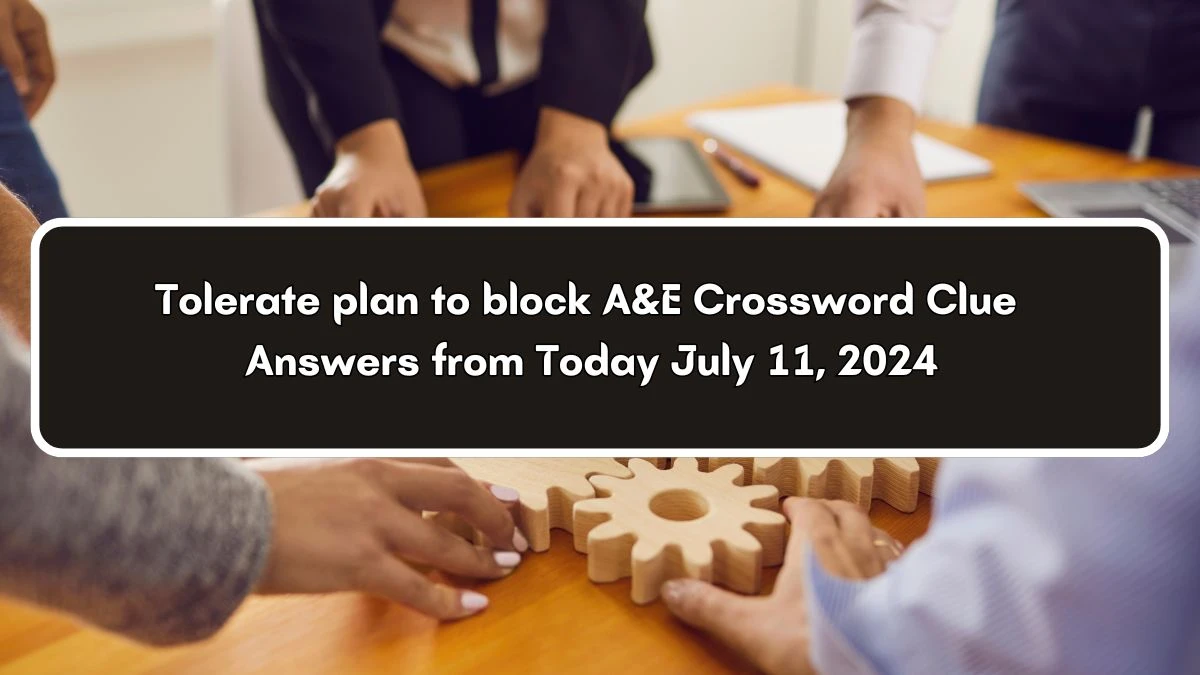 Tolerate plan to block A&E Crossword Clue Puzzle Answer from July 11, 2024