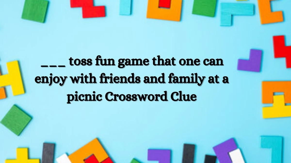 ___ toss fun game that one can enjoy with friends and family at a picnic Daily Themed Crossword Clue Puzzle Answer from July 02, 2024