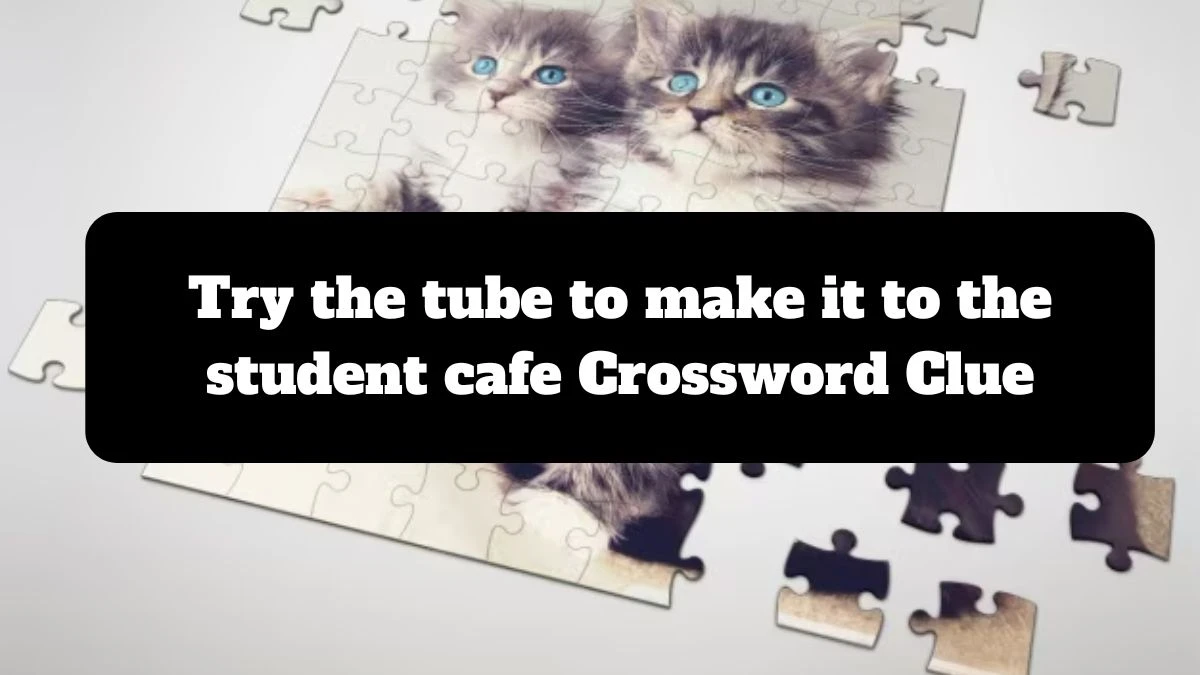 Try the tube to make it to the student cafe Crossword Clue Puzzle Answer from July 18, 2024