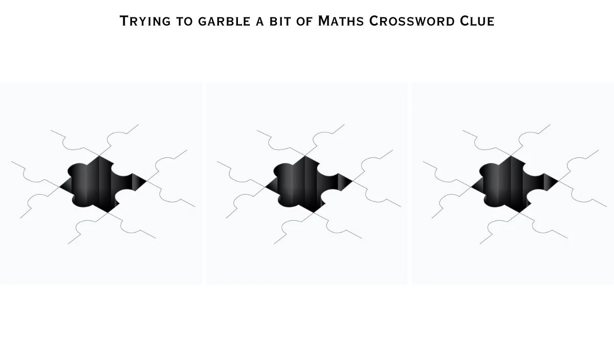 Trying to garble a bit of Maths Crossword Clue Puzzle Answer from July 21, 2024