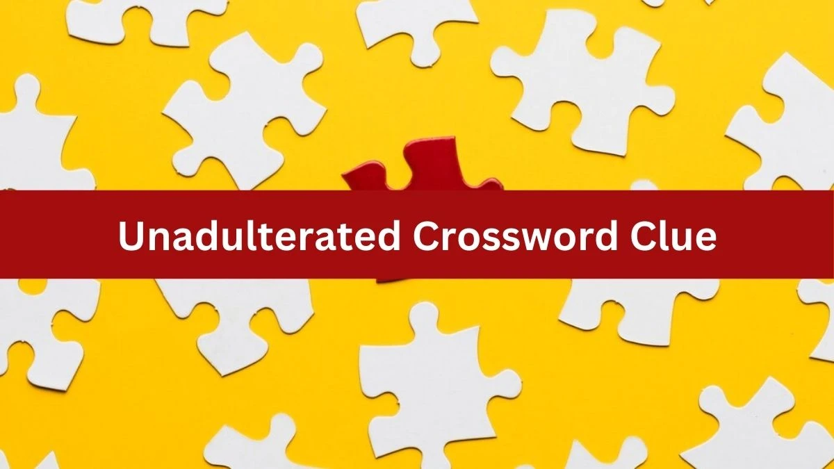 Unadulterated Daily Commuter Crossword Clue Puzzle Answer from July 22, 2024