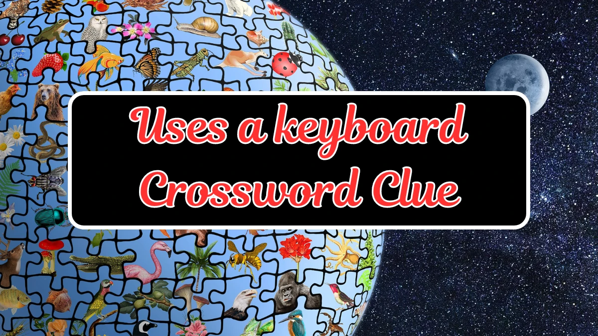 Uses a keyboard Daily Commuter Crossword Clue Puzzle Answer from July 23, 2024