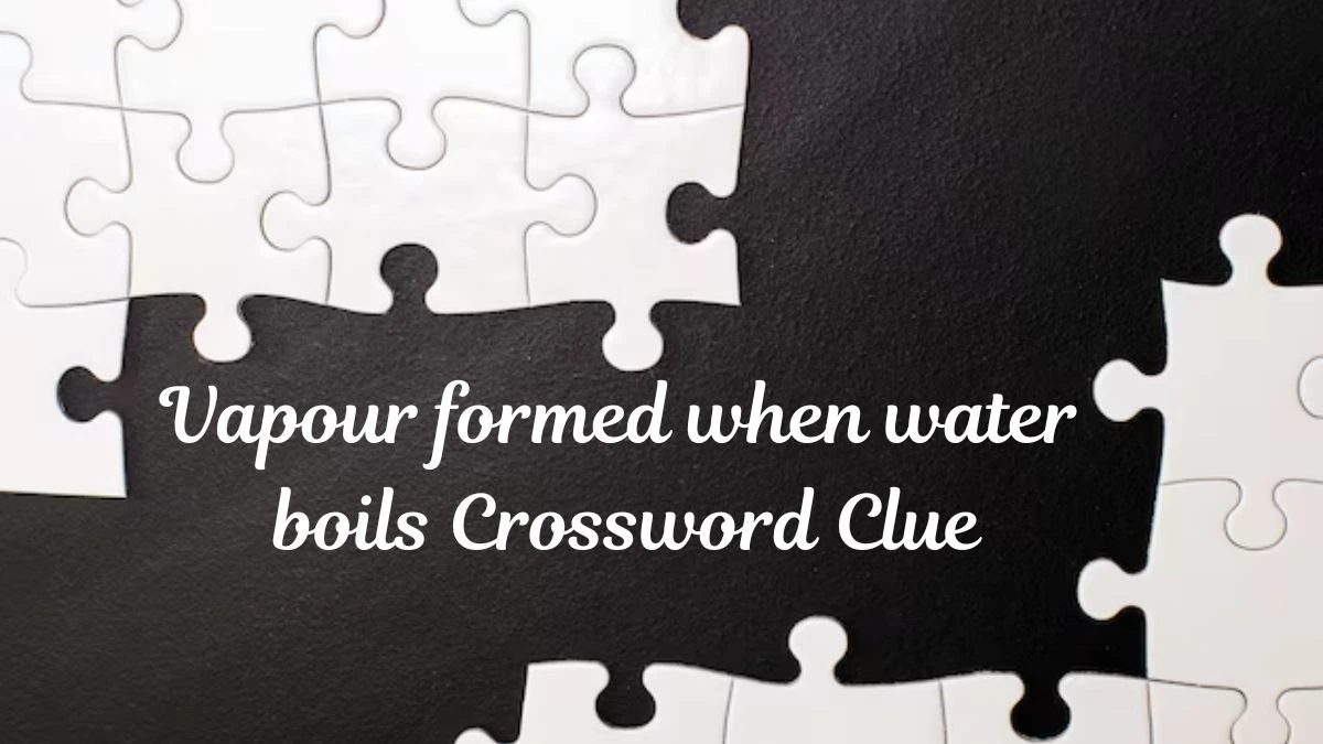 Irish Daily Mail Quick Vapour formed when water boils Crossword Clue Puzzle Answer from July 11, 2024