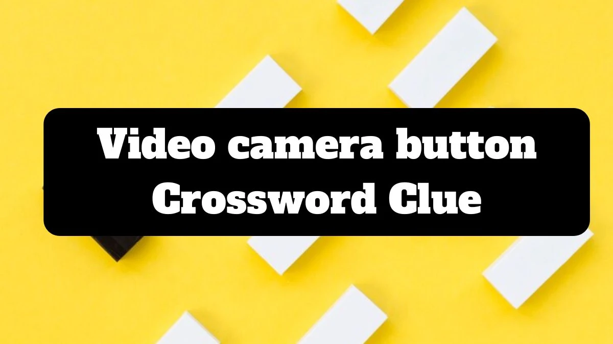 Video camera button NYT Crossword Clue Puzzle Answer from July 14, 2024