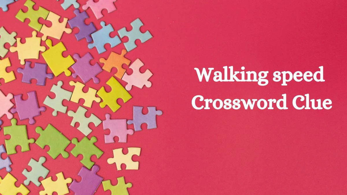 Walking speed Daily Commuter Crossword Clue Puzzle Answer from July 22, 2024