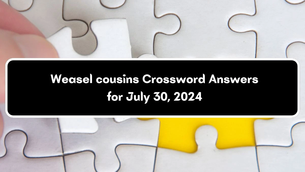 Weasel cousins Crossword Clue Puzzle Answer from July 30, 2024