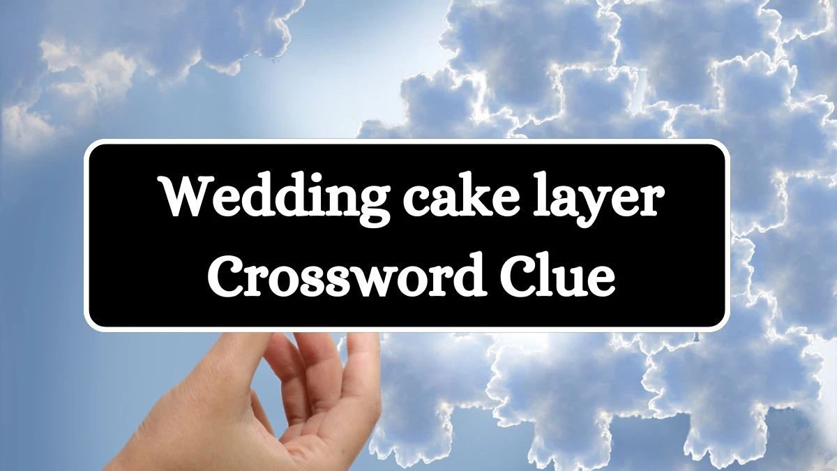 USA Today Wedding cake layer Crossword Clue Puzzle Answer from July 12, 2024