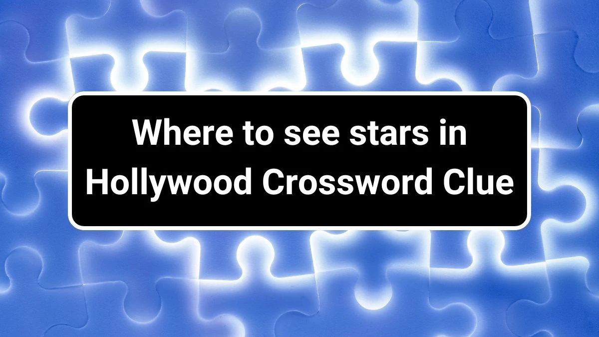 Where to see stars in Hollywood LA Times Crossword Clue Puzzle Answer from July 01, 2024