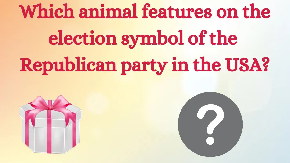 Which animal features on the election symbol of the Republican party in the USA? Amazon Quiz Answer Today July 04, 2024