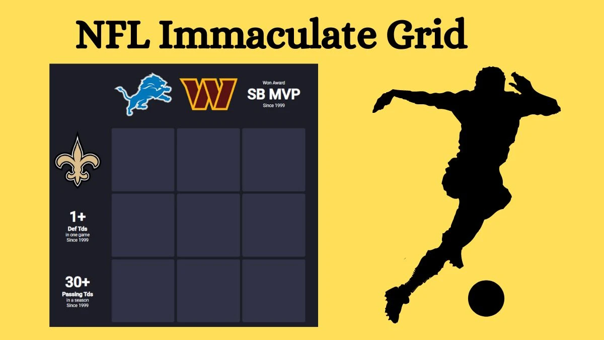 Which Detroit Lions players have scored one or more defensive touchdowns (Def TDs) in a single game in Their Careers? NFL Immaculate Grid Answers for July 02, 2024