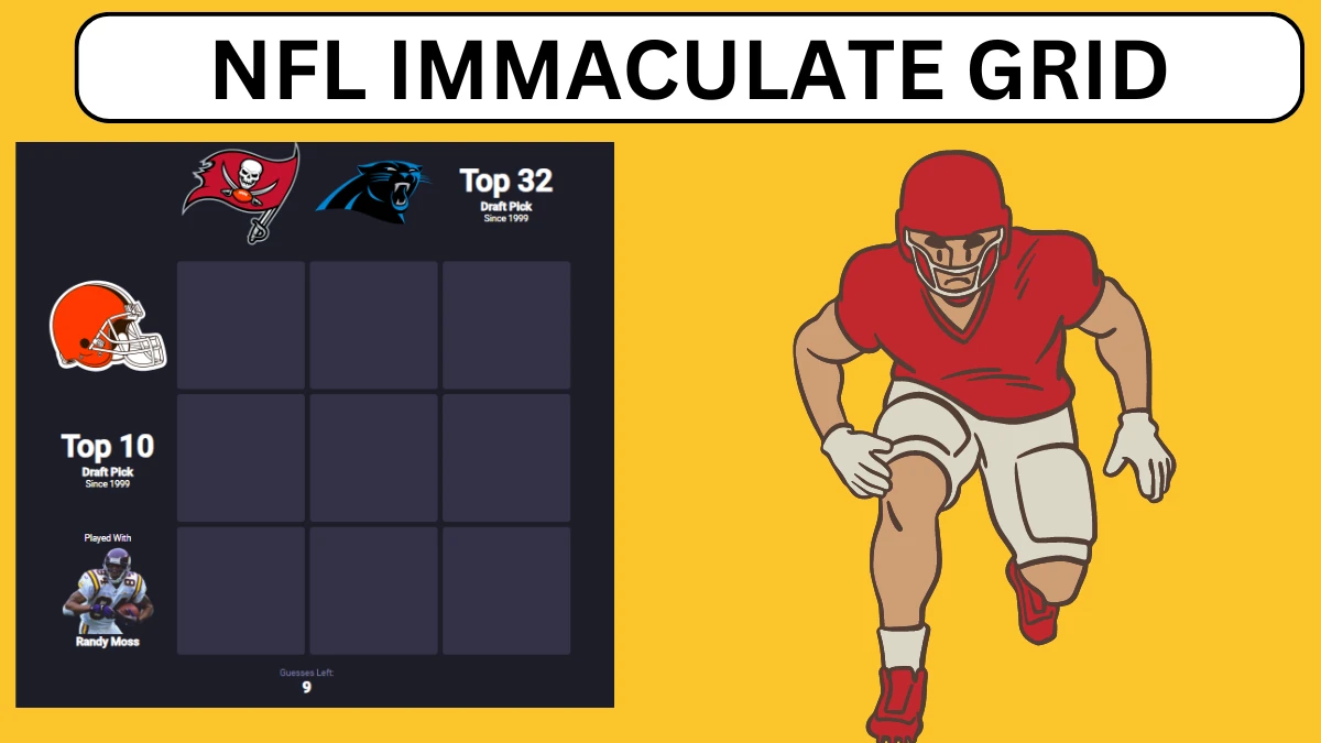 Which NFL Carolina Panthers players were drafted in the Top 10 since 1999? NFL Immaculate Gridiron answers July 15 2024