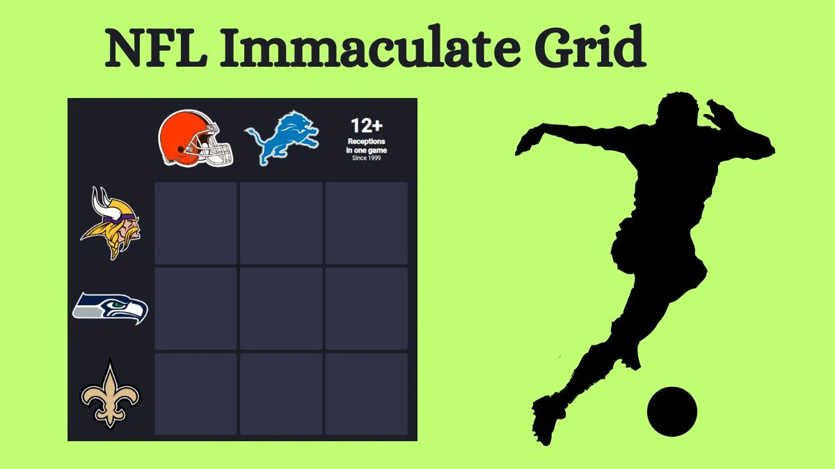 Which NFL players who have played for the New Orleans Saints and recorded 12 or more receptions in a single game since 1999 in Their Careers? NFL Immaculate Grid Answers for July 25, 2024