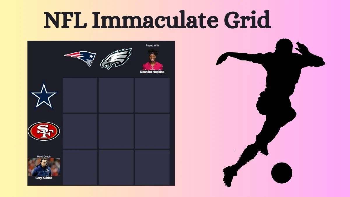 Which NFL players who have played with both Head Coach Gary Kubiak and DeAndre Hopkins in Their Careers? NFL Immaculate Grid Answers for July 24, 2024