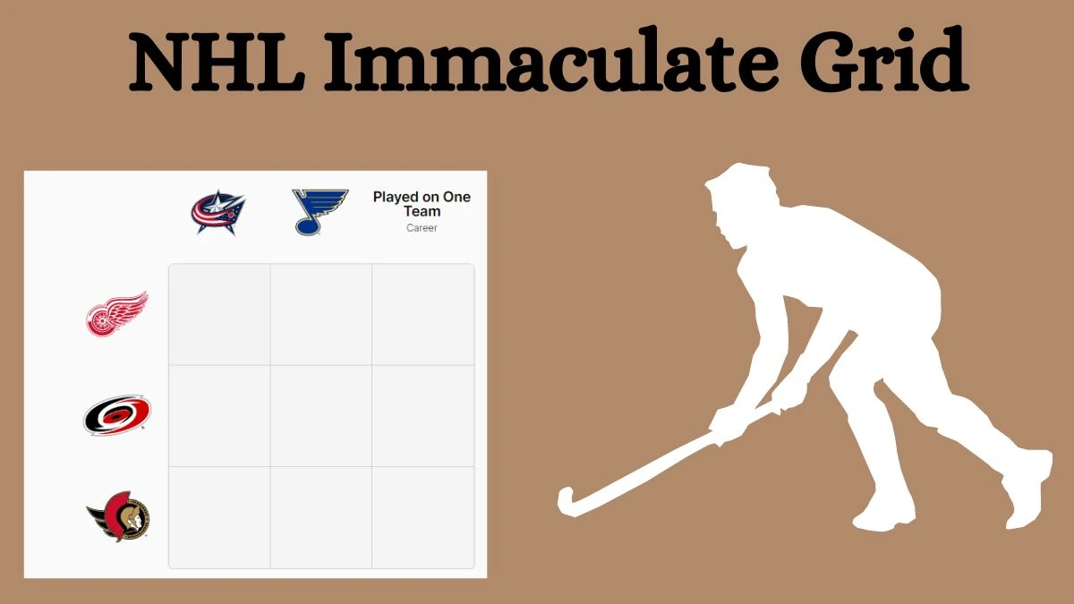 Which NHL player who has played for Detroit Red Wings and also Played on One Team Career? NHL Immaculate Grid Answers for July 16, 2024