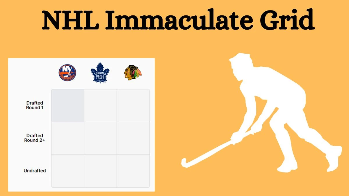 Which NHL player who has played for Drafted Round 1 and Toronto Maple Leafs? NHL Immaculate Grid Answers for July 19, 2024