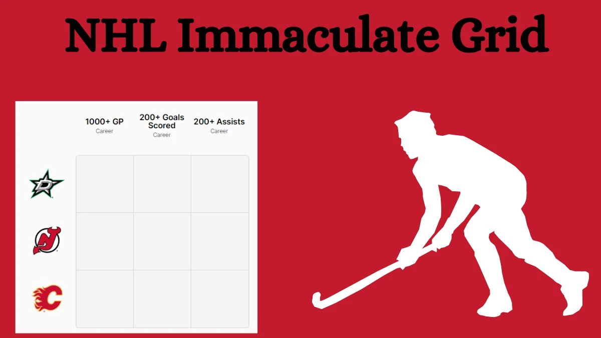 Which NHL player who has played for the Dallas Stars and 1000+ GP Career? NHL Immaculate Grid Answers for July 30, 2024