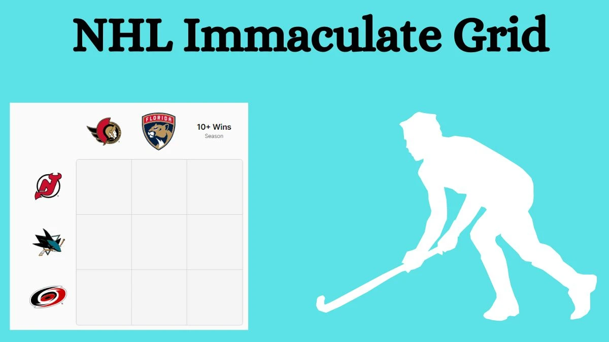 Which NHL player who has played for the New Jersey Devils and 10+ Wins Season? NHL Immaculate Grid Answers for July 24, 2024