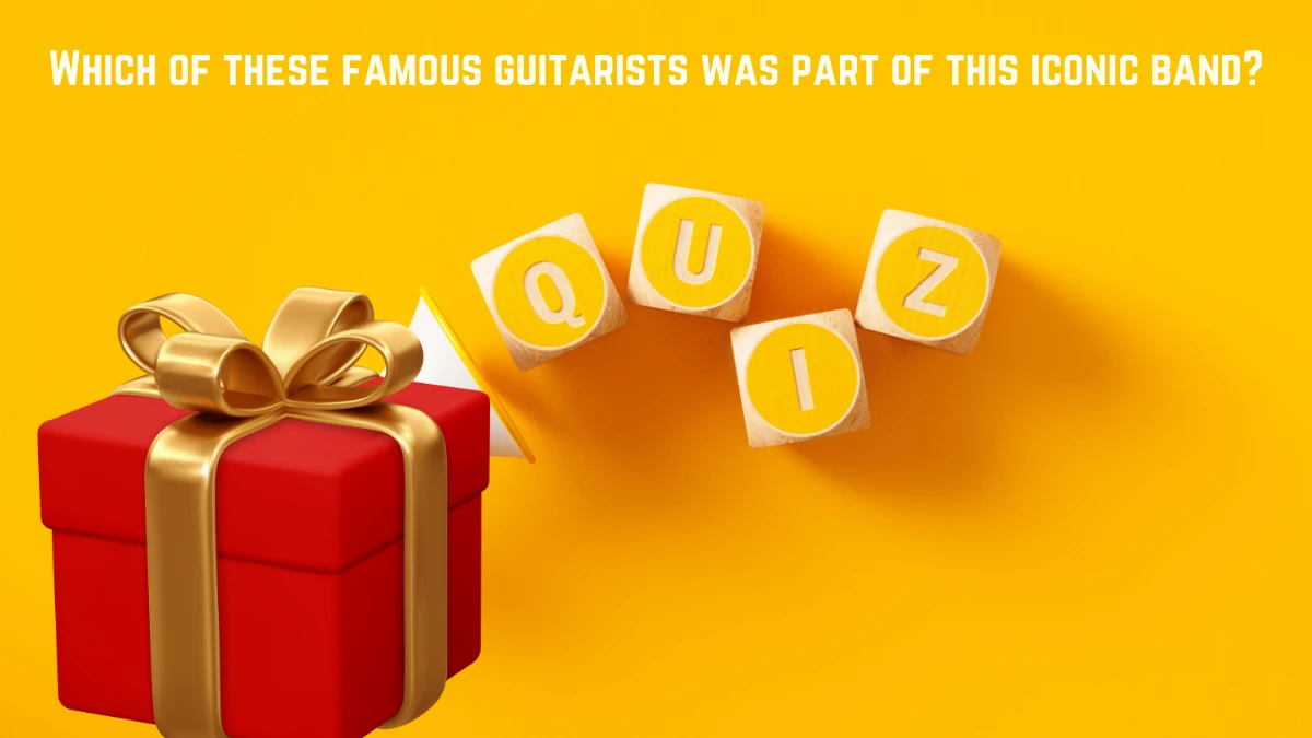 Which of these famous guitarists was part of this iconic band? Amazon Quiz Answer Today July 06, 2024