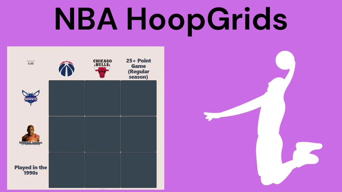 Which player who has played for both the Charlotte Hornets and Chicago Bulls? NBA HoopGrids Answers for July 01 2024