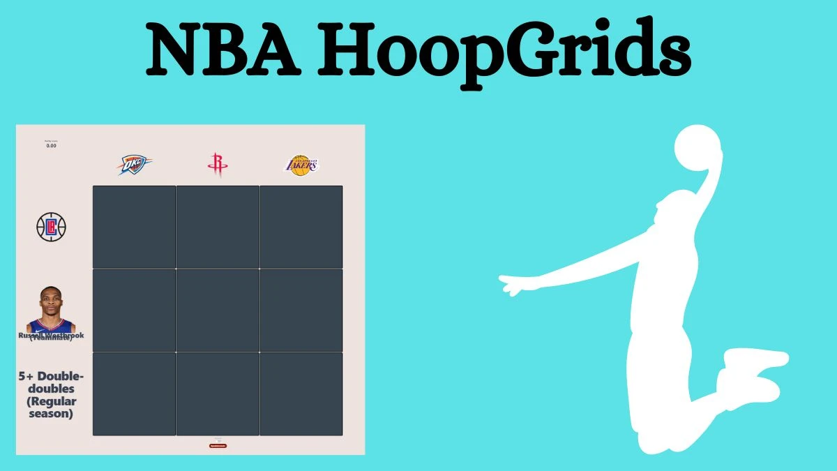 Which player who played with Russell Westbrook and also played for the Los Angeles Lakers? NBA HoopGrids Answers for July 27, 2024