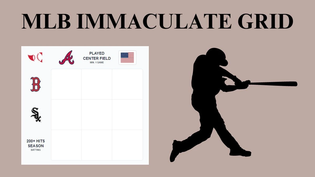 Which Players Have Played for Both 200+ Hits Season Batting and Played Center Field Min. 1 Game in Their Careers? MLB Immaculate Grid Answers for July 04, 2024