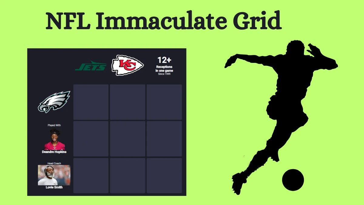 Which Players who have played Deandre Hopkins and 12+ Receptions in one game Since 1999 in Their Careers? NFL Immaculate Grid Answers for July 08, 2024