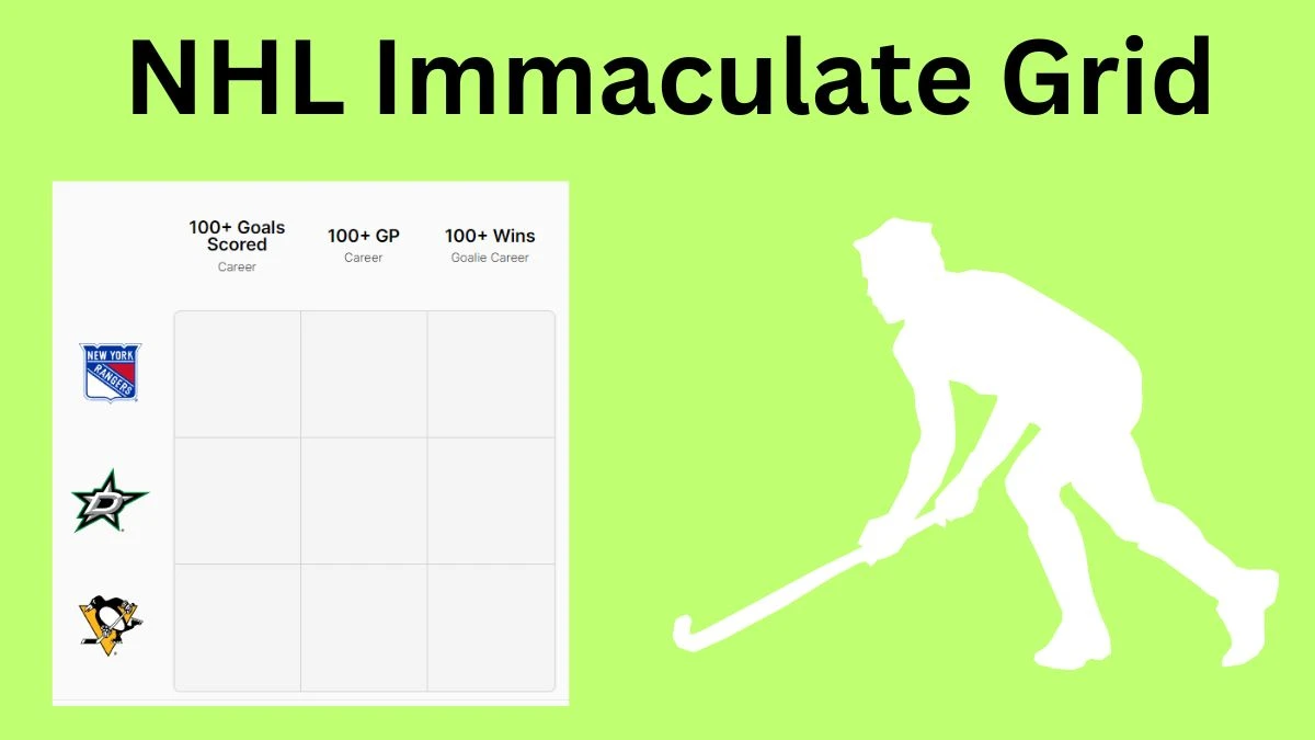 Which players who have played for the Dallas Stars and 100+ GP Career? NHL Immaculate Grid Answers for July 01 2024