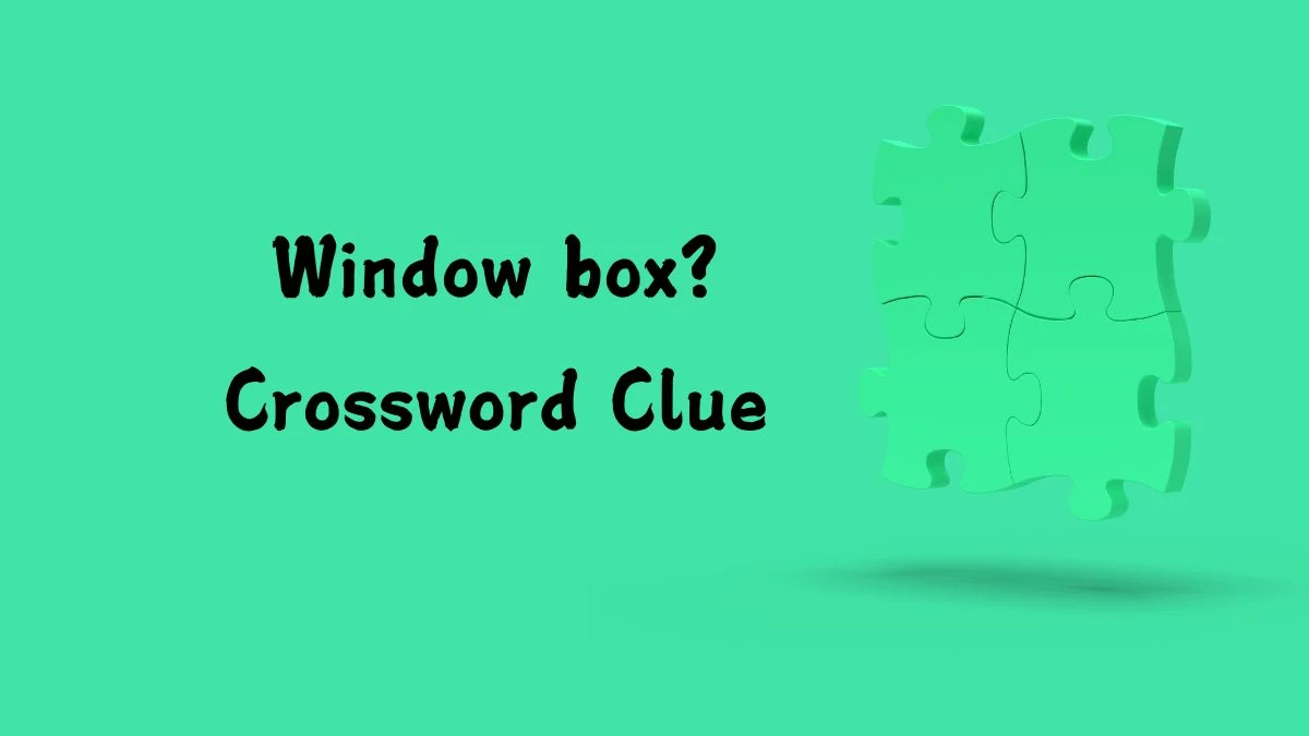 Window box? Universal Crossword Clue Puzzle Answer from July 29, 2024