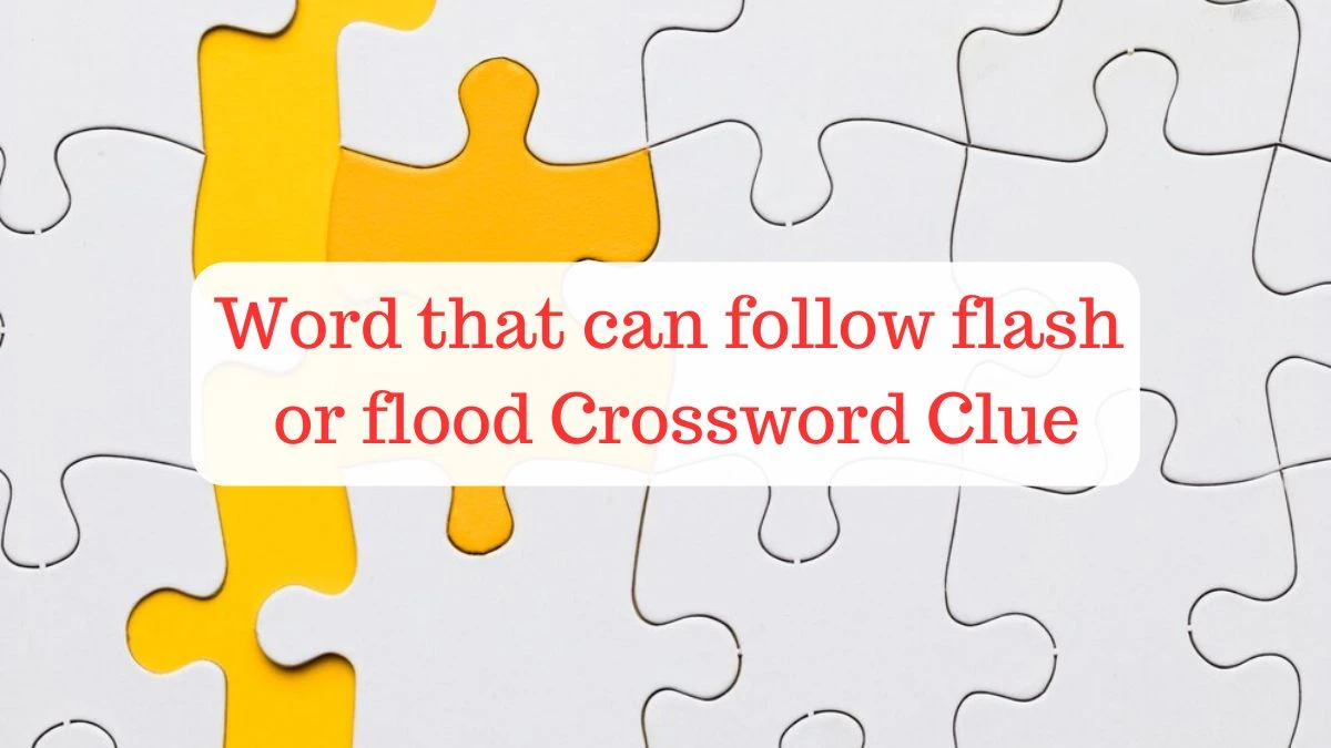 NYT Word that can follow flash or flood Crossword Clue Puzzle Answer from July 01, 2024