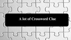 A lot of Daily Commuter Crossword Clue Puzzle Answer from August 07, 2024