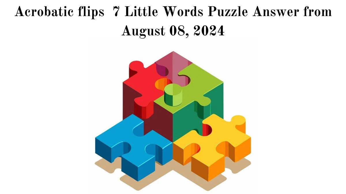 Acrobatic flips 7 Little Words Puzzle Answer from August 08, 2024