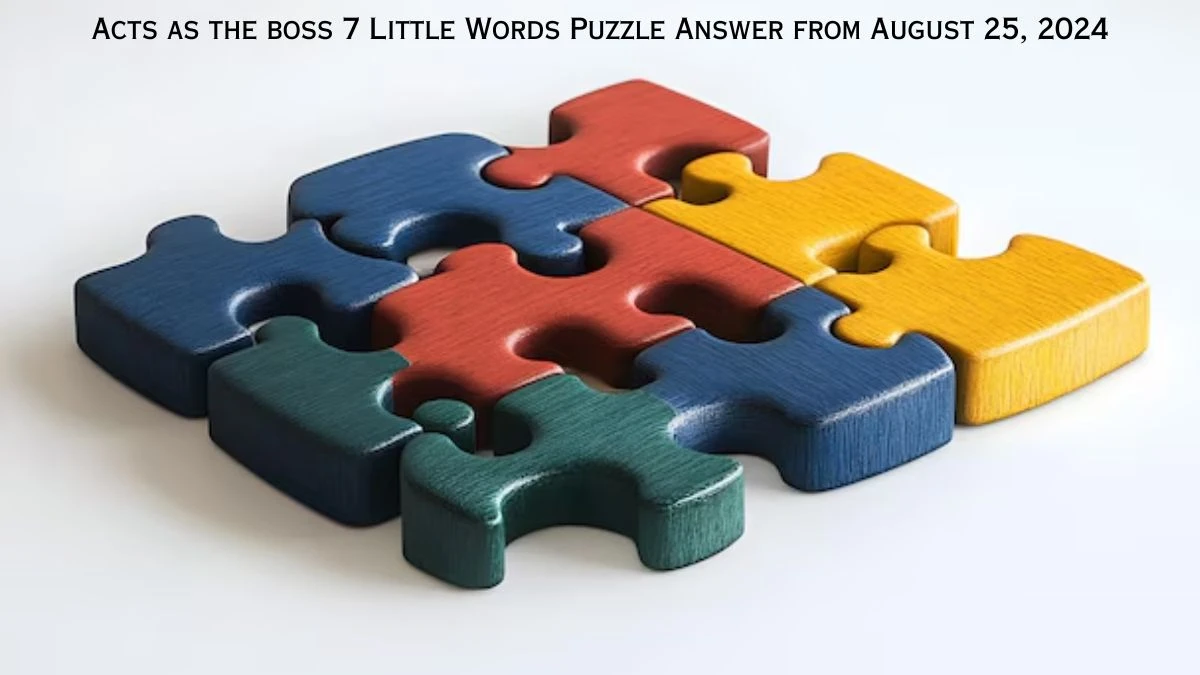 Acts as the boss 7 Little Words Puzzle Answer from August 25, 2024