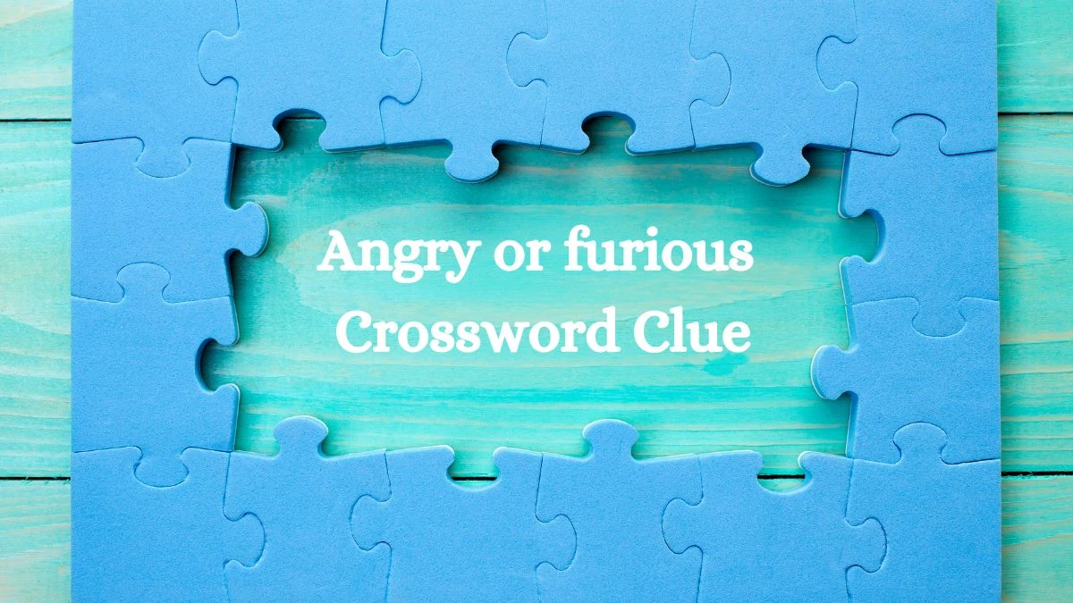 Angry or furious Daily Themed Crossword Clue Puzzle Answer from August 19, 2024