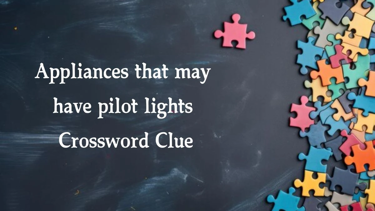 LA Times Appliances that may have pilot lights Crossword Clue Puzzle Answer from August 07, 2024