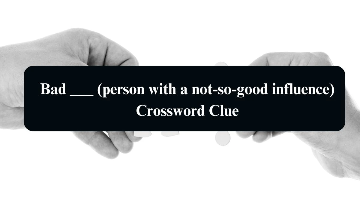 Bad ___ (person with a not-so-good influence) Daily Themed Crossword Clue Puzzle Answer from August 21, 2024