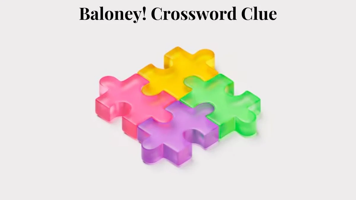 Baloney! Daily Commuter Crossword Clue Answers on August 03, 2024