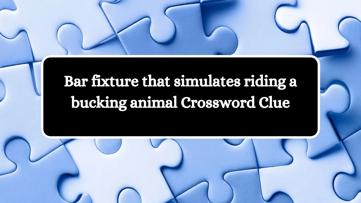 USA Today Bar fixture that simulates riding a bucking animal Crossword Clue Puzzle Answer from August 22, 2024