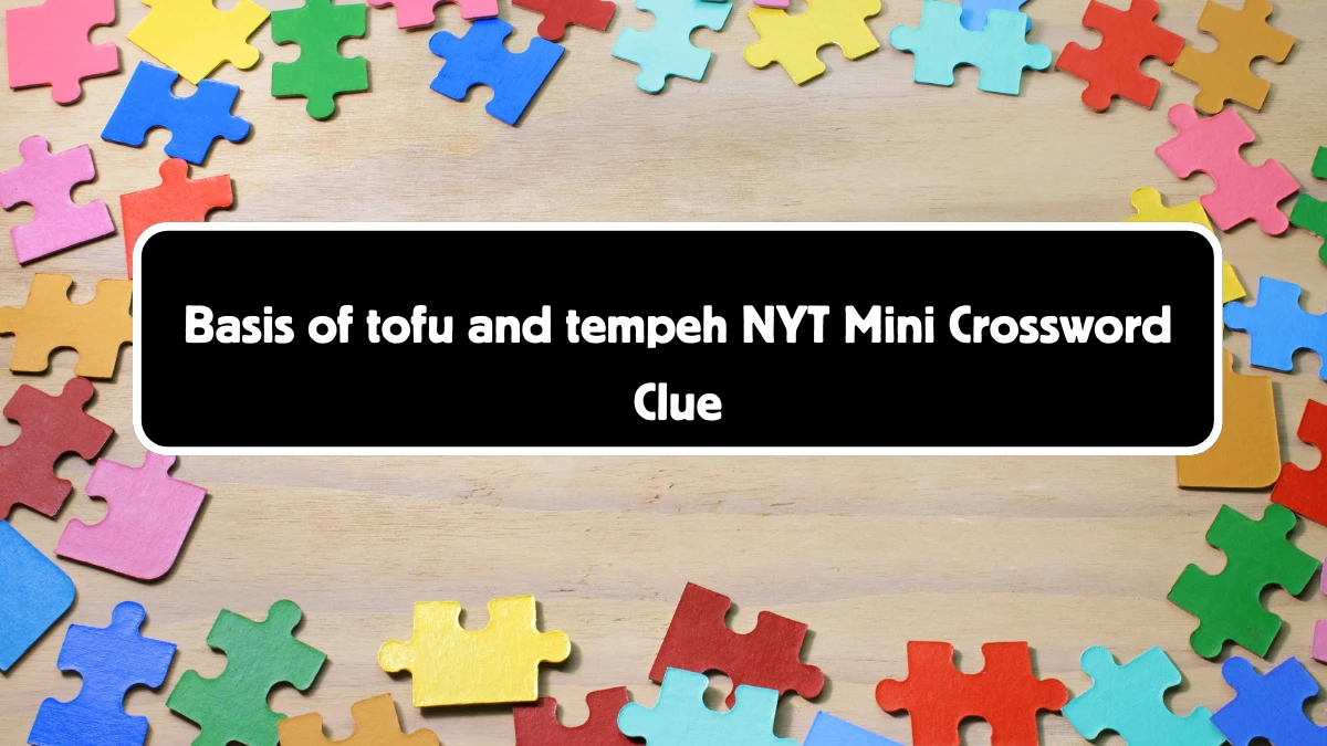 NYT Mini Basis of tofu and tempeh Crossword Clue Hints Answer