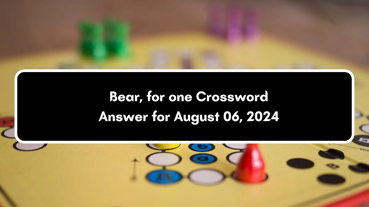 USA Today Bear, for one Crossword Clue Puzzle Answer from August 06, 2024