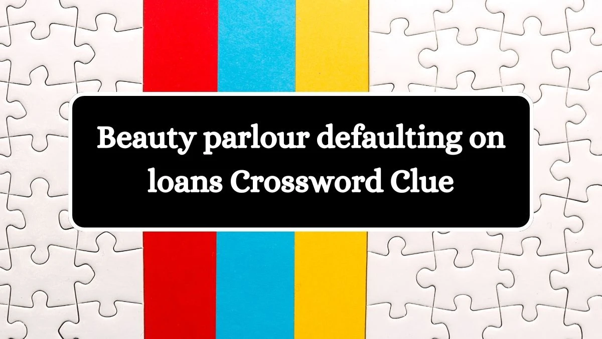 Beauty parlour defaulting on loans Crossword Clue Puzzle Answer from August 25, 2024