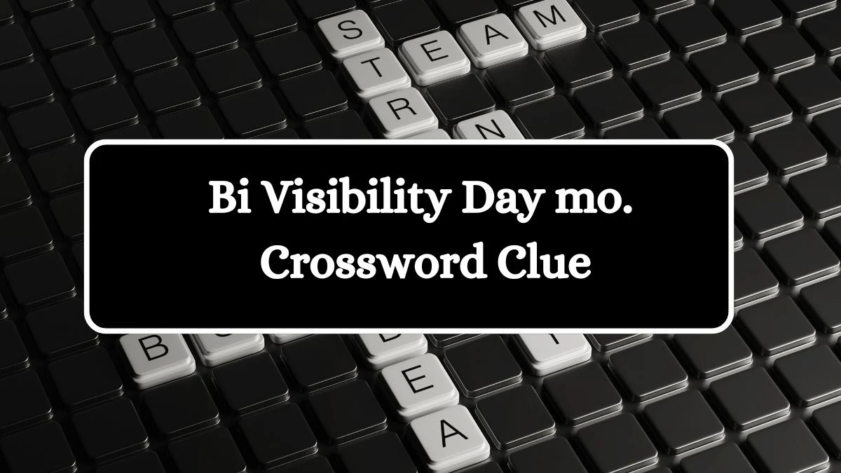 Bi Visibility Day mo. Crossword Clue Puzzle Answer from August 01, 2024