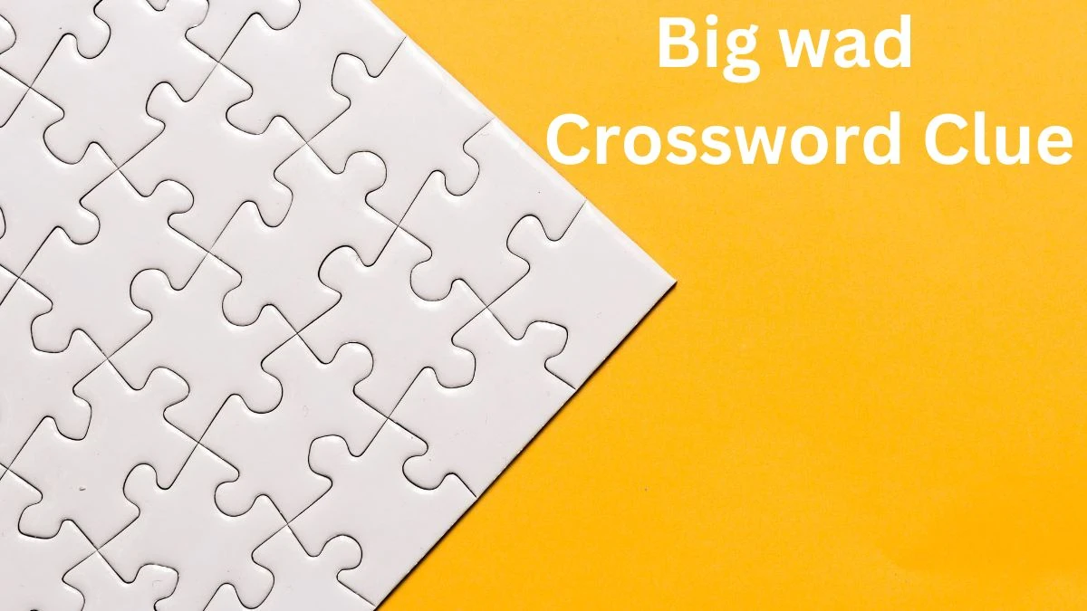 Big wad NYT Crossword Clue Puzzle Answer from August 05, 2024