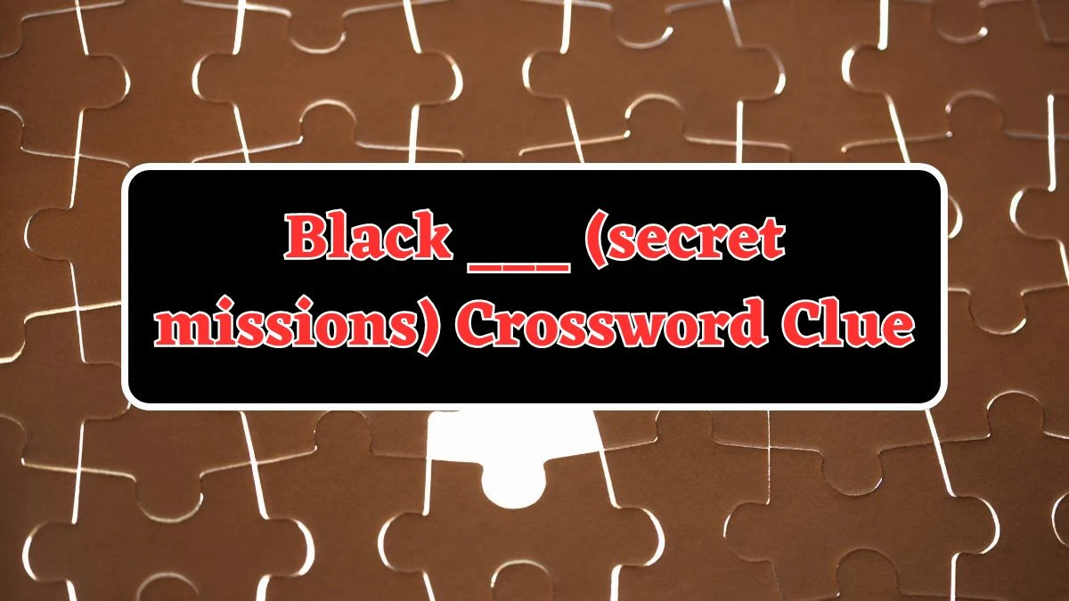 Black ___ (secret missions) Daily Themed Crossword Clue Answers on August 03, 2024