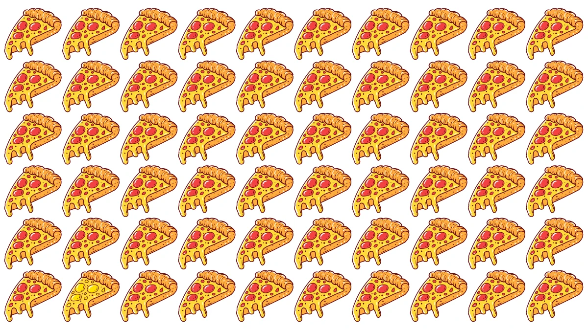 Brain Teaser Odd One Out Puzzle: Find the odd Pizza in this Image in 7 seconds!