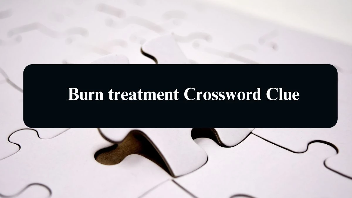 LA Times Burn treatment Crossword Clue Puzzle Answer from August 21, 2024