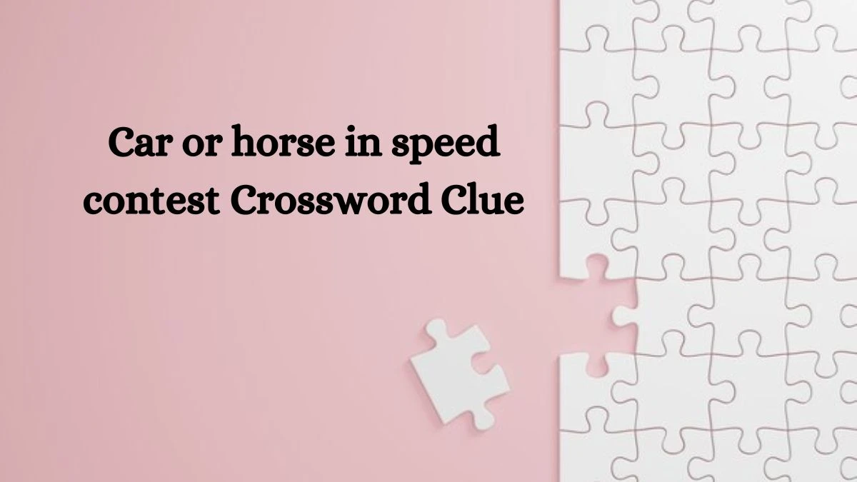 Car or horse in speed contest Puzzle Page Crossword Clue Puzzle Answer from August 05, 2024