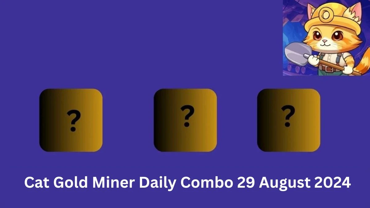 Cat Gold Miner Daily Combo 29 August 2024