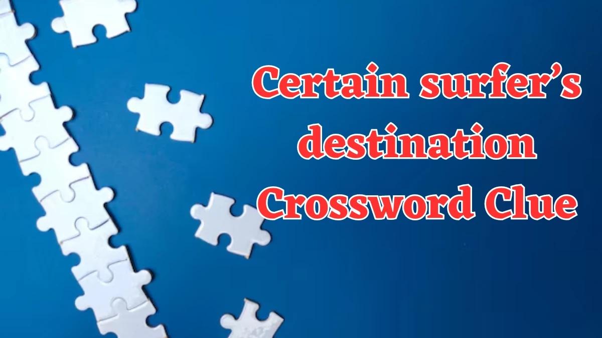 USA Today Certain surfer’s destination Crossword Clue Puzzle Answer from August 05, 2024