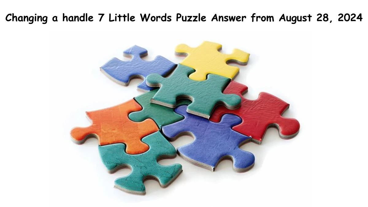 Changing a handle 7 Little Words Puzzle Answer from August 28, 2024