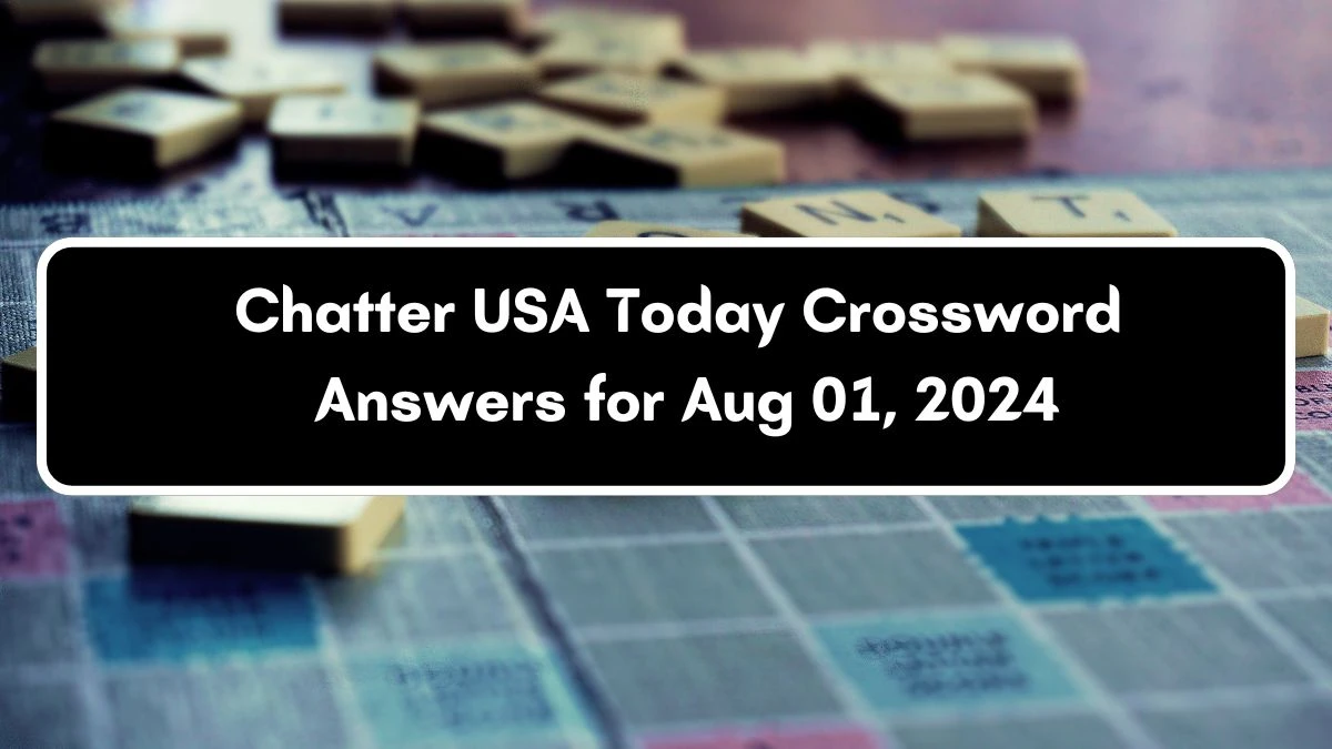 USA Today Chatter Crossword Clue Puzzle Answer from August 01, 2024